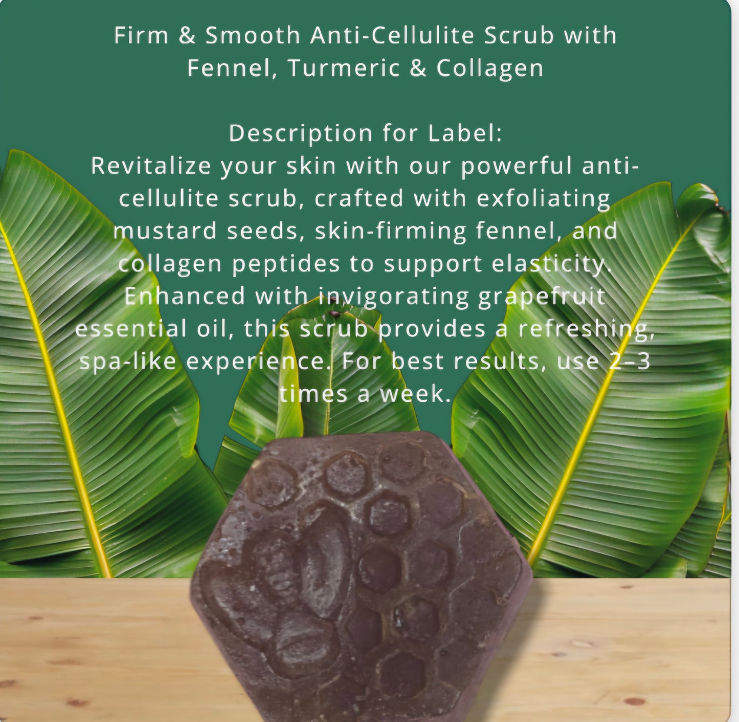 Visualize Cellulite Suger Scrub Reduction Soap